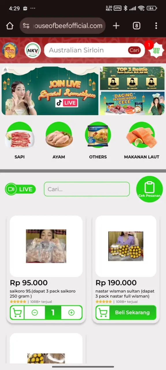 ProjectDetails.houseofbeef.screenshots.landing.title
