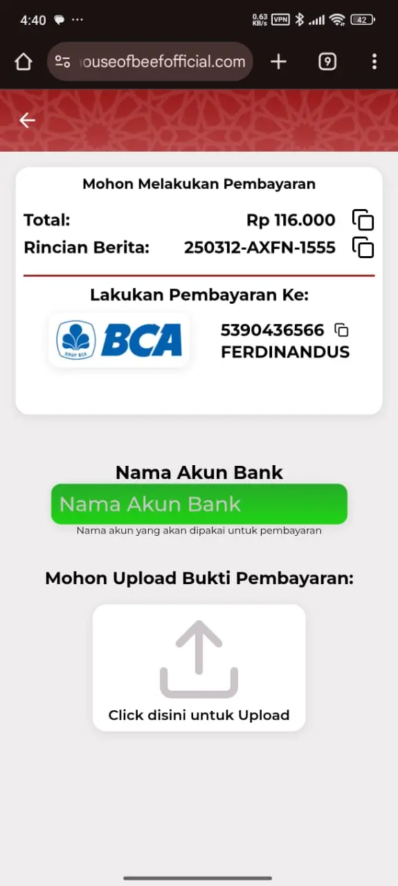 ProjectDetails.houseofbeef.screenshots.checkout.title